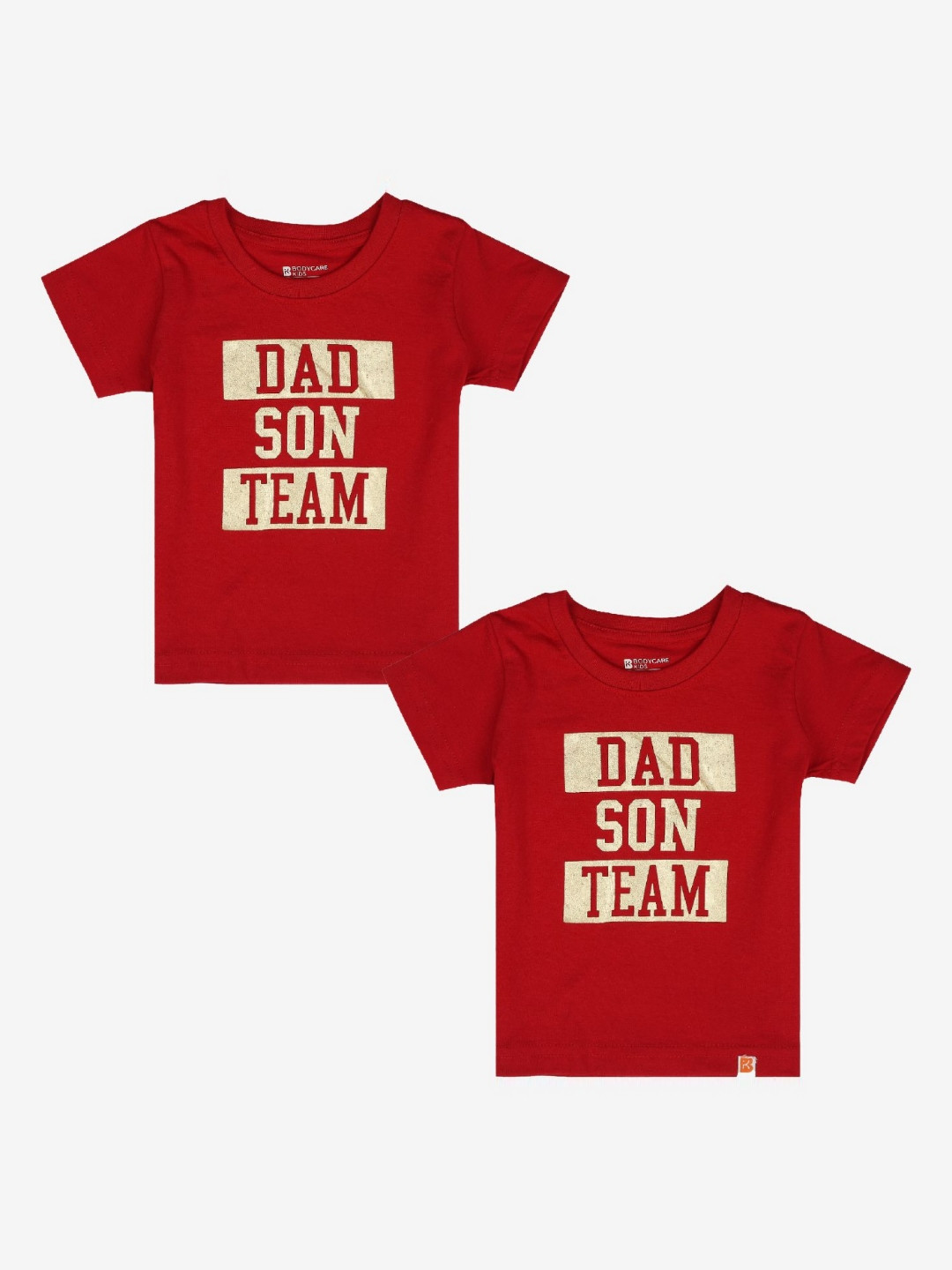 

Bodycare Boys Pack Of 2 Typography Printed T-shirt, Red