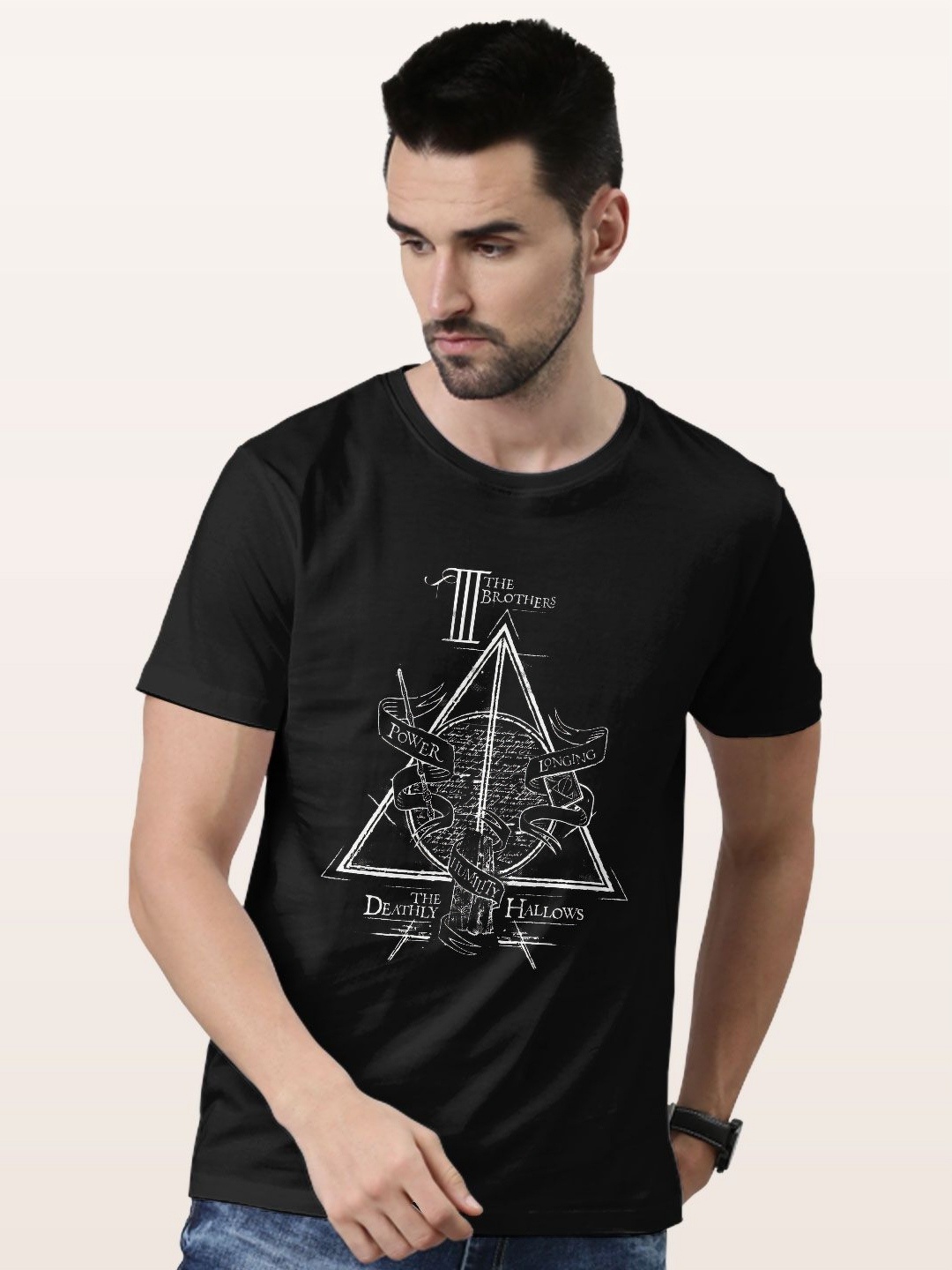

macmerise Men Printed T-shirt, Black