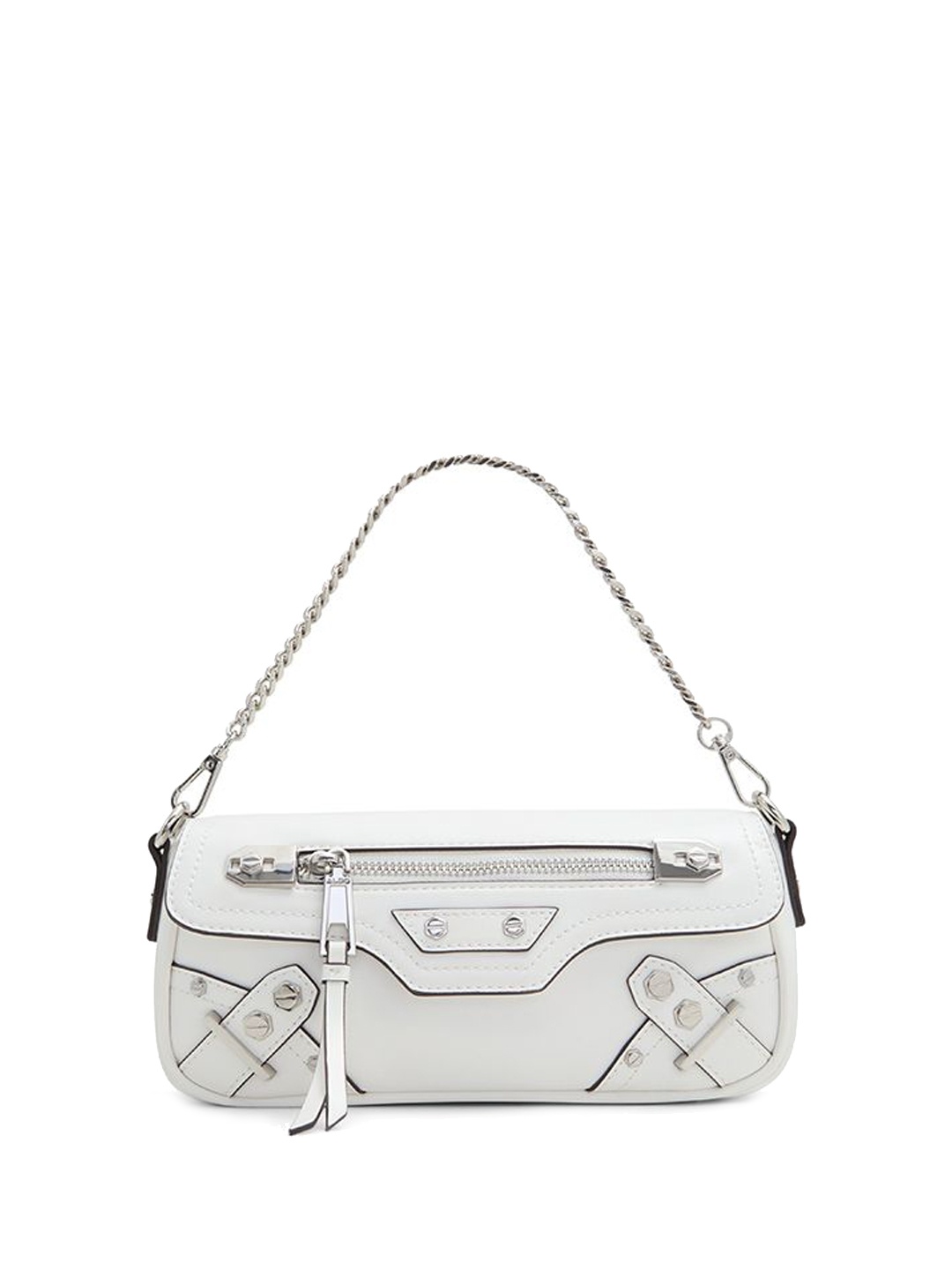 

ALDO Women Solid Swagger Handheld Bag, White