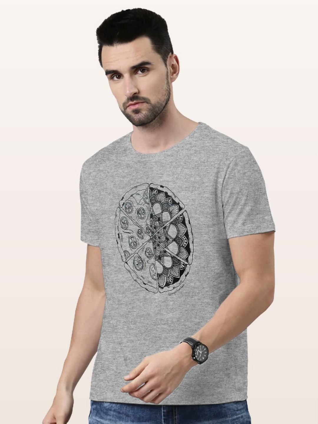 

macmerise Men T-shirt, Grey