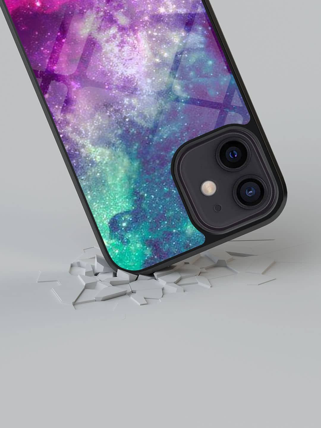 

macmerise Abstract Printed iPhone 12 Mini Back Case Mobile Accessories, Purple