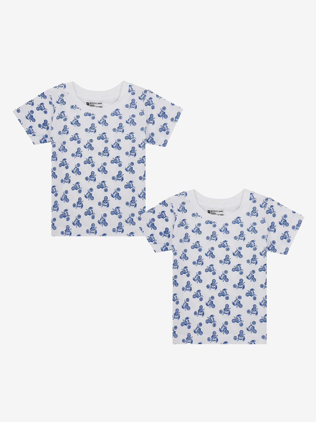 

Bodycare Boys Cotton Pack of 2 Printed Pockets T-shirt, White