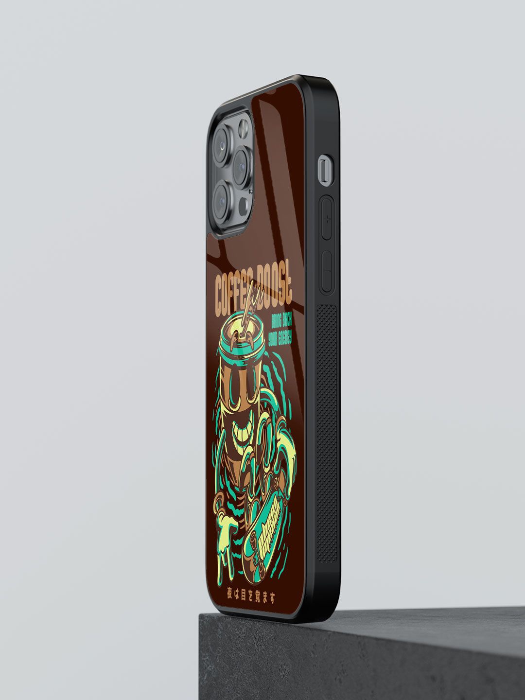 

macmerise Typography Printed iPhone 12 Pro Back Case Mobile Accessories, Coffee brown