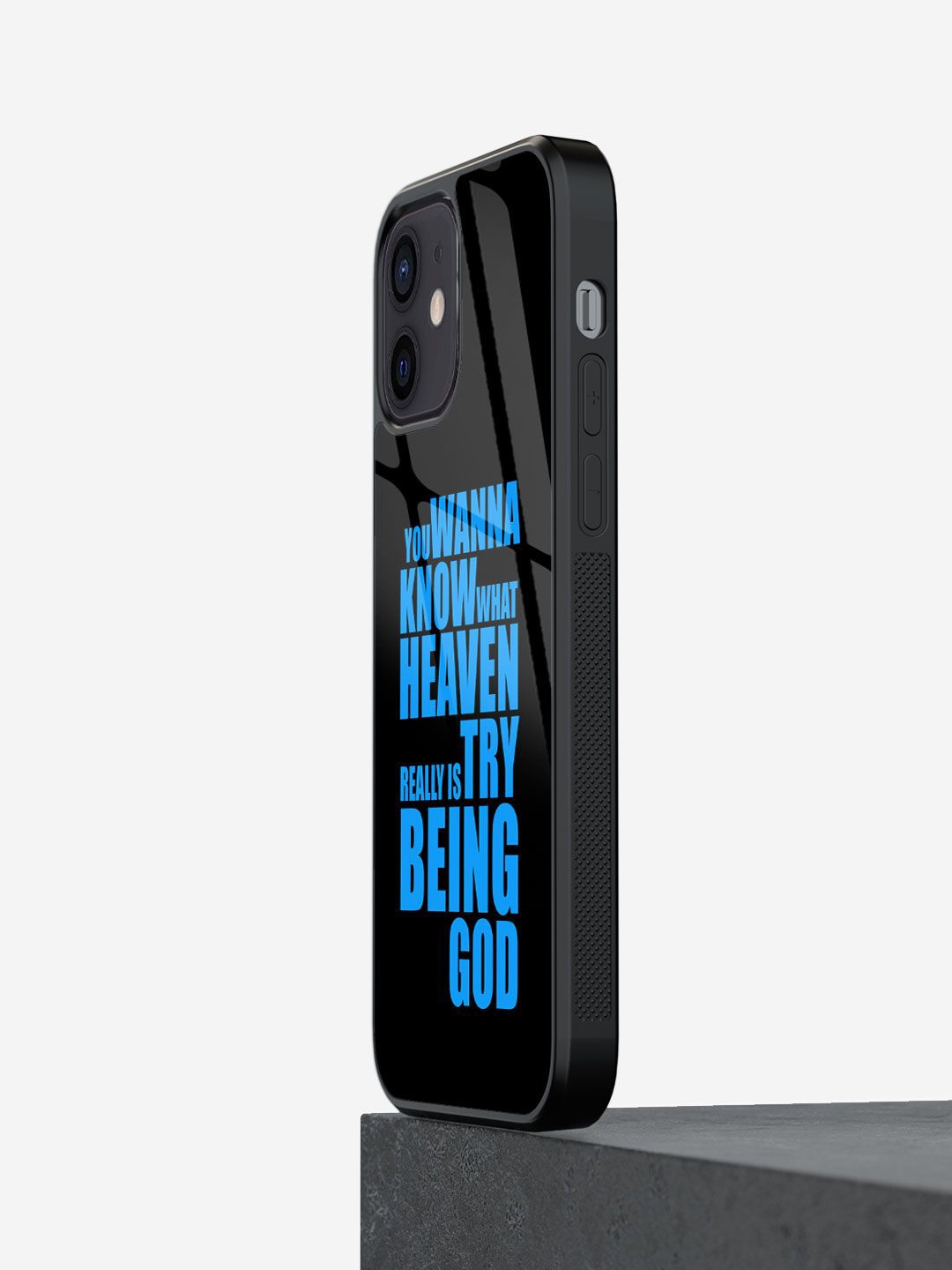 

macmerise Typography Printed iPhone 12 Mini Back Case Mobile Accessories, Blue