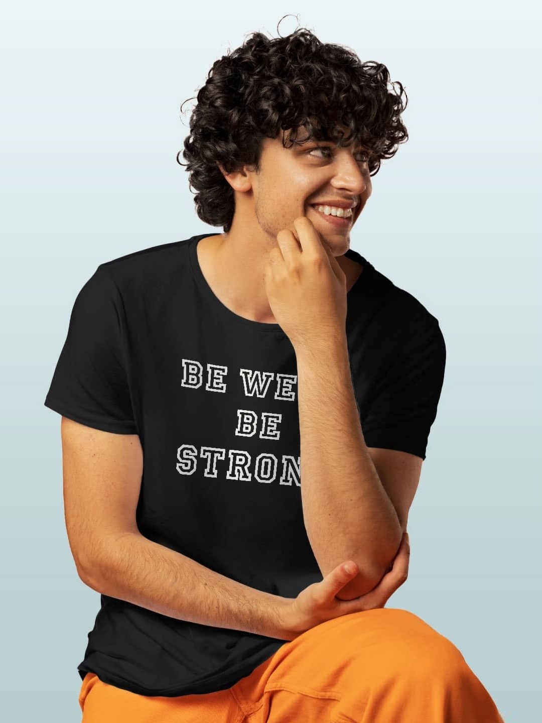 

macmerise Men Typography Printed T-shirt, Black