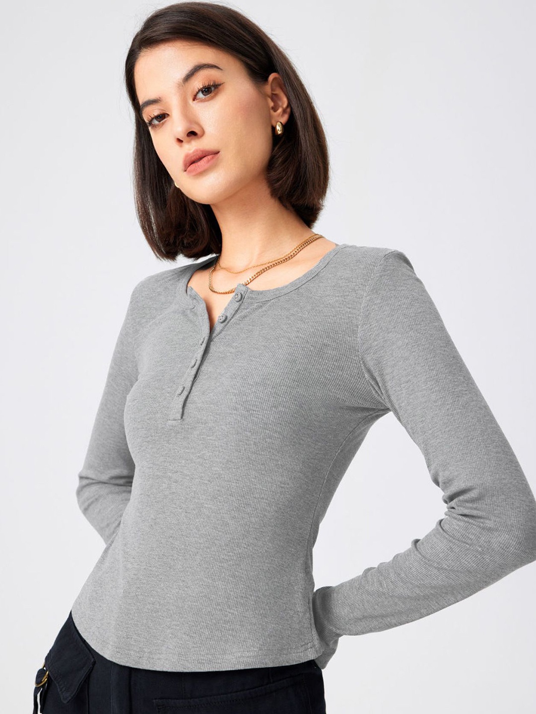 

StyleCast Top, Grey