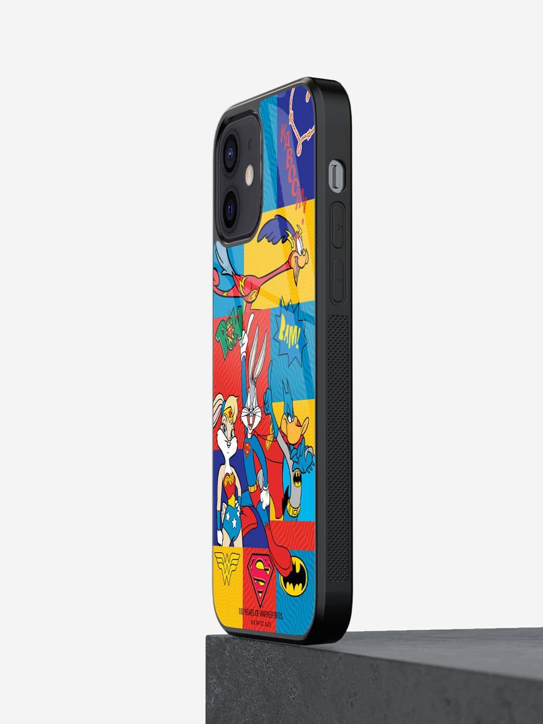 

macmerise Cartoon Characters Printed iPhone 12 Back Case Mobile Accessories, Red