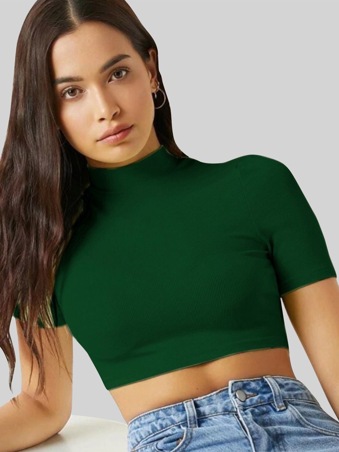 

Dream Beauty Fashion Crop Top, Green