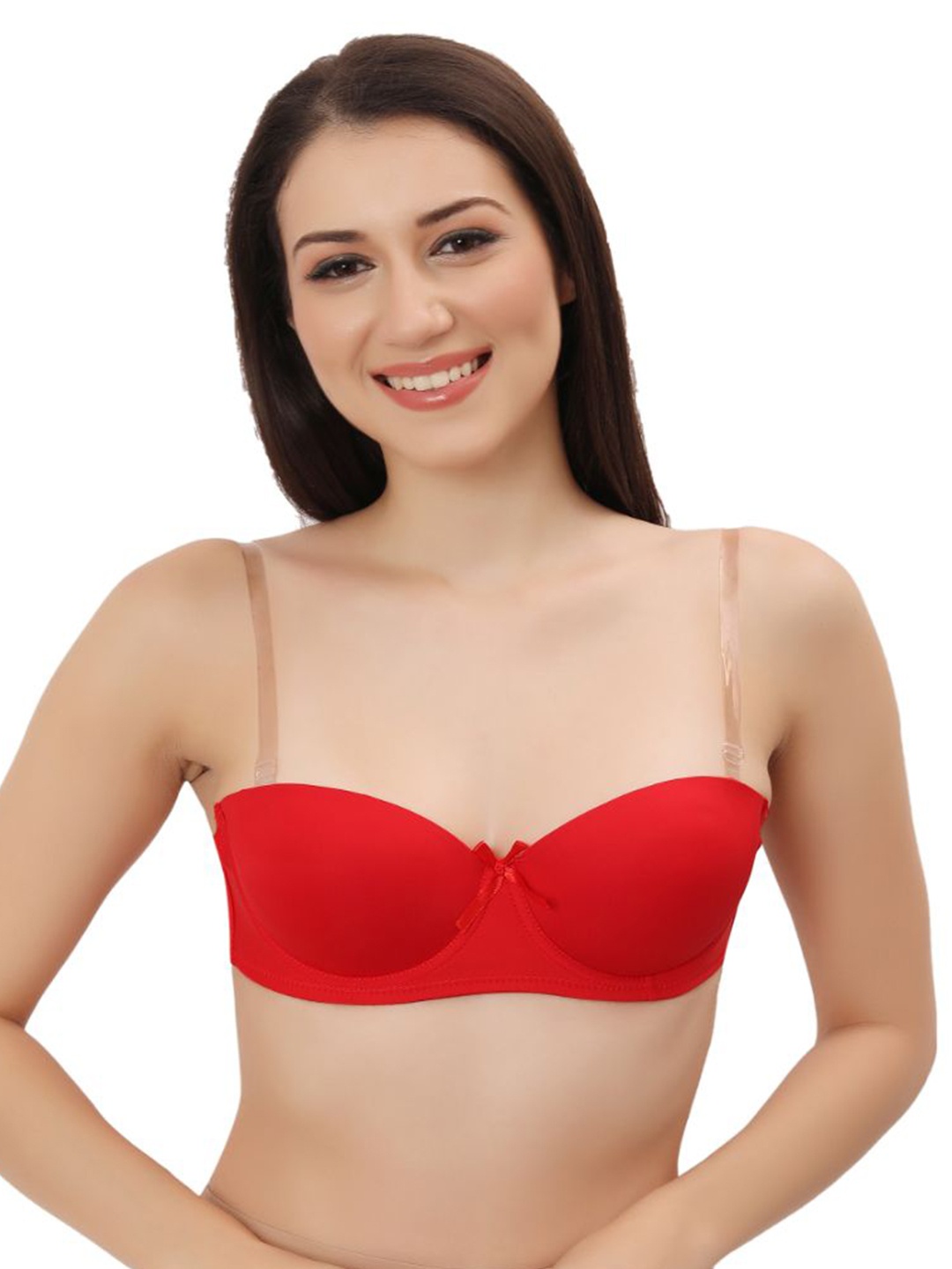 

Bella Voste Women Medium Coverage Underwired Push-Up Bra, Red