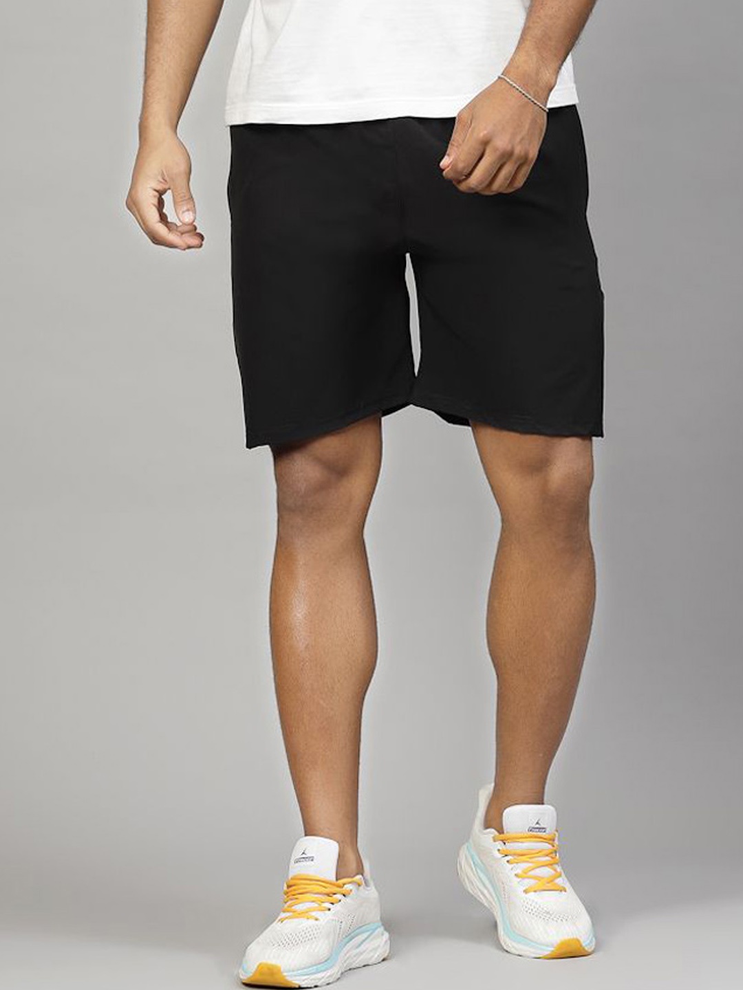 

UZARUS Men Running Sports Shorts, Black