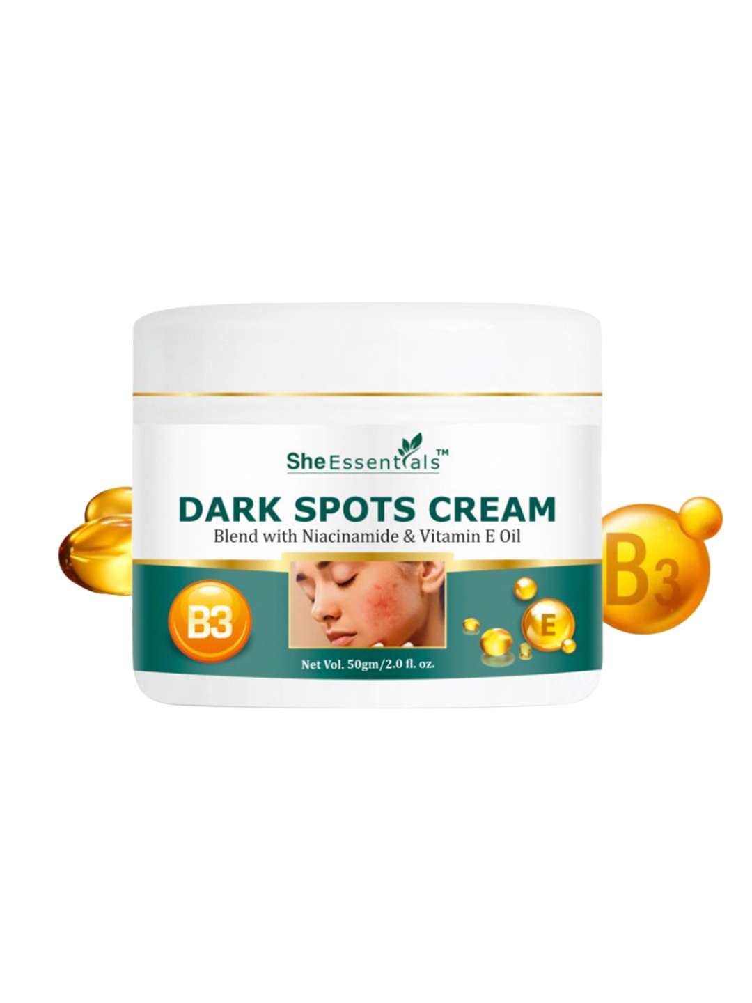 

She Essentials Dark Spot Corrector Cream - 50gm, Transparent