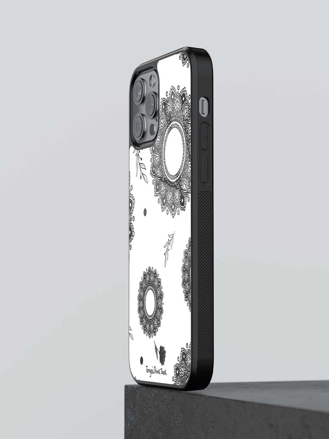

macmerise Floral Printed iPhone 12 Pro Max Back Case Mobile Accessories, White