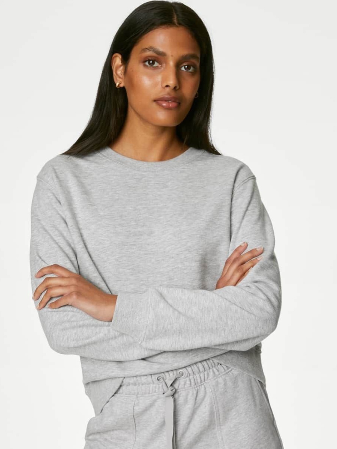 

Marks & Spencer Women Sweatshirt, Grey