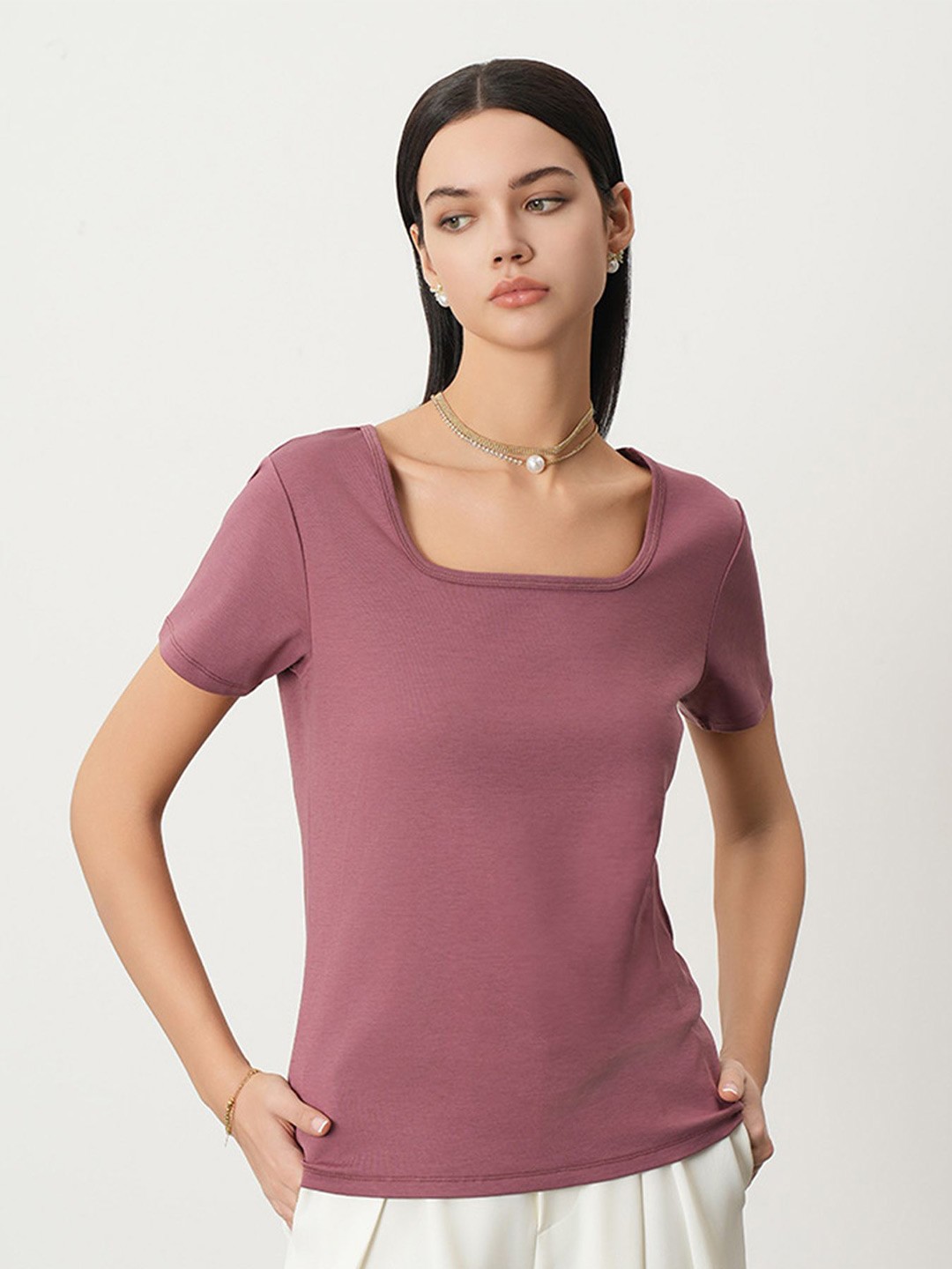 

LULU & SKY Cotton Top, Purple