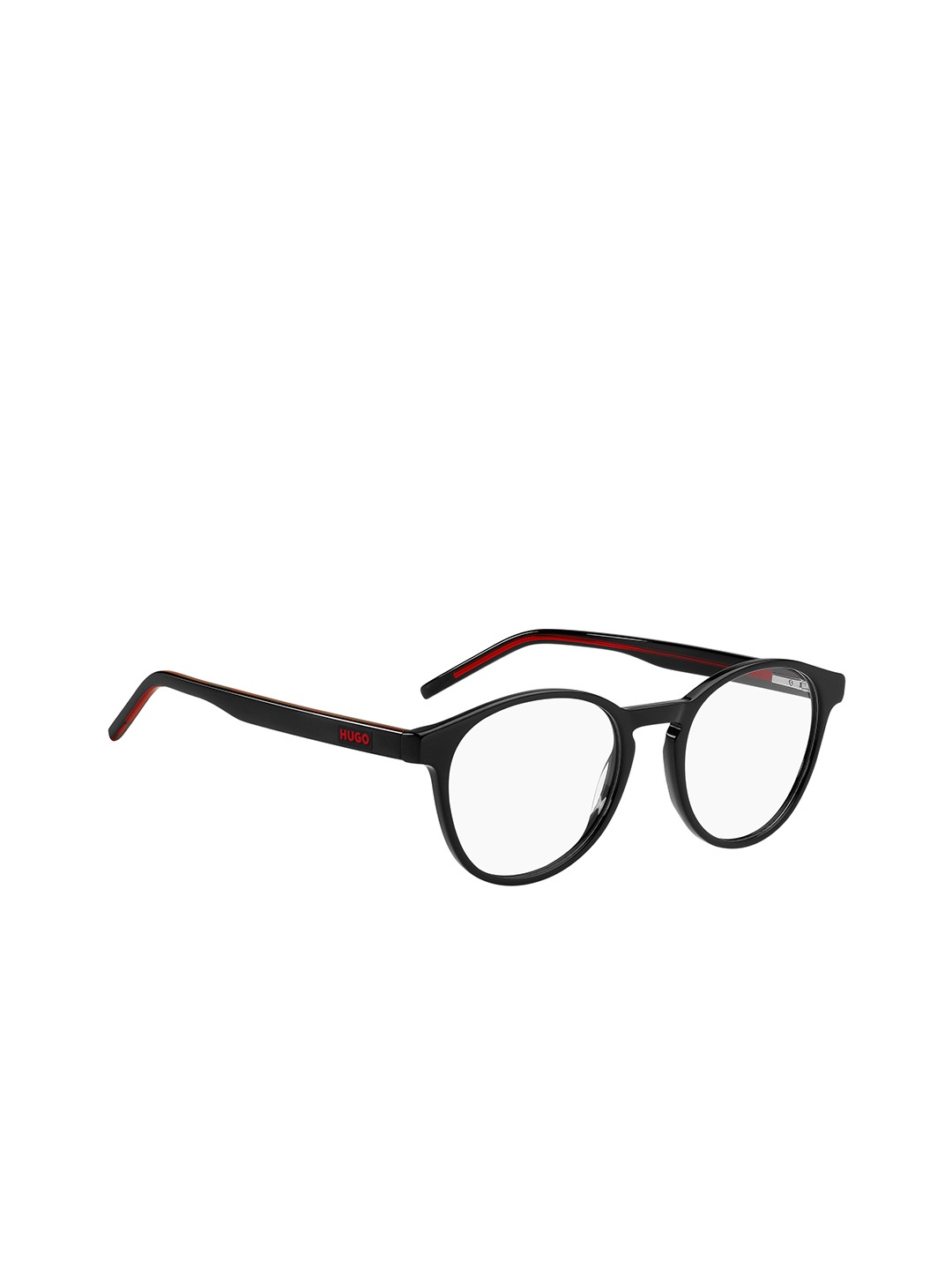 

HUGO Men Full Rim Round Frames, Black