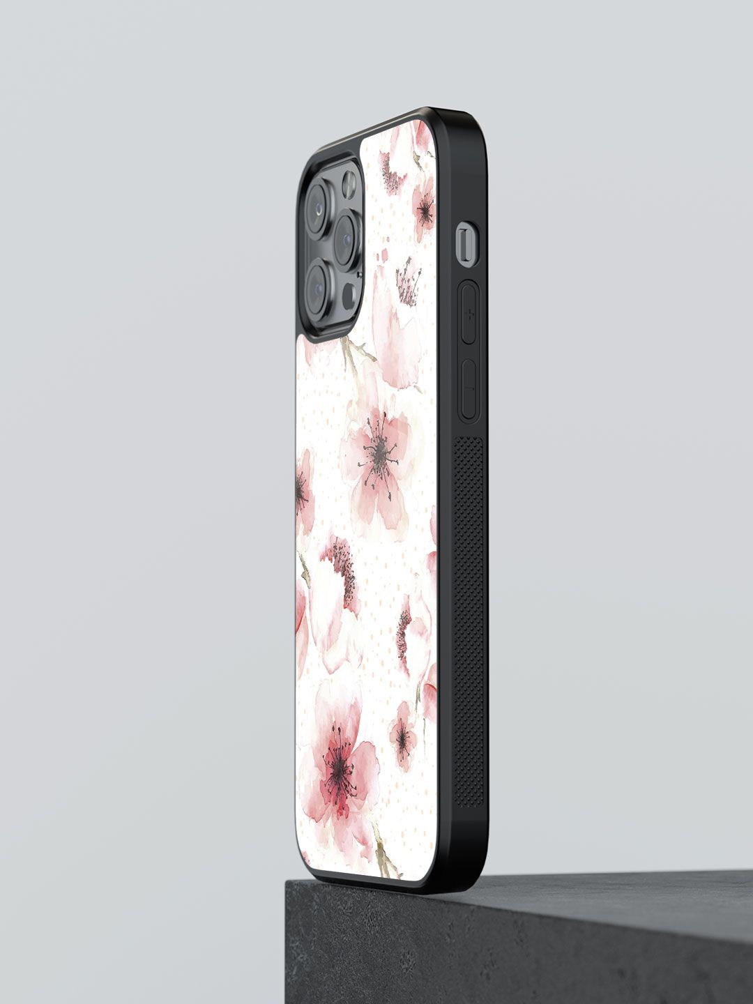 

macmerise Floral Printed iPhone 12 Pro Back Case Mobile Accessories, White