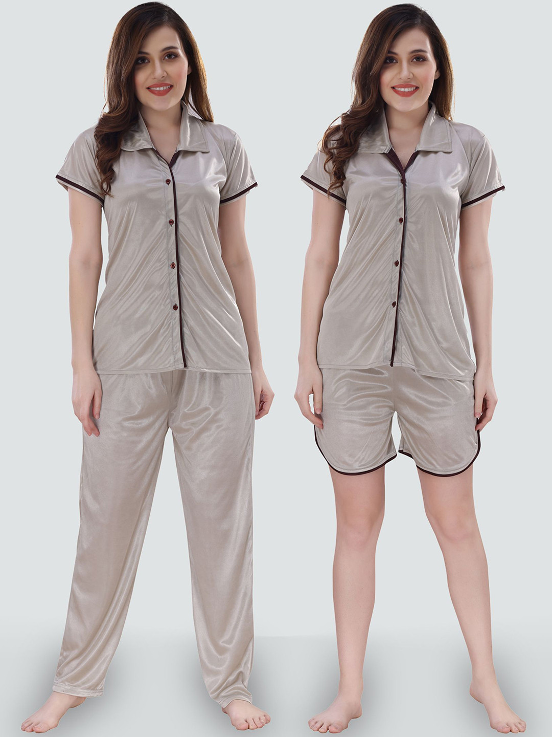 

Romaisa Women Night suit, Grey
