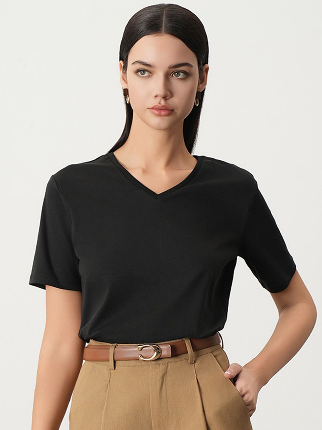 

LULU & SKY Cotton Top, Black