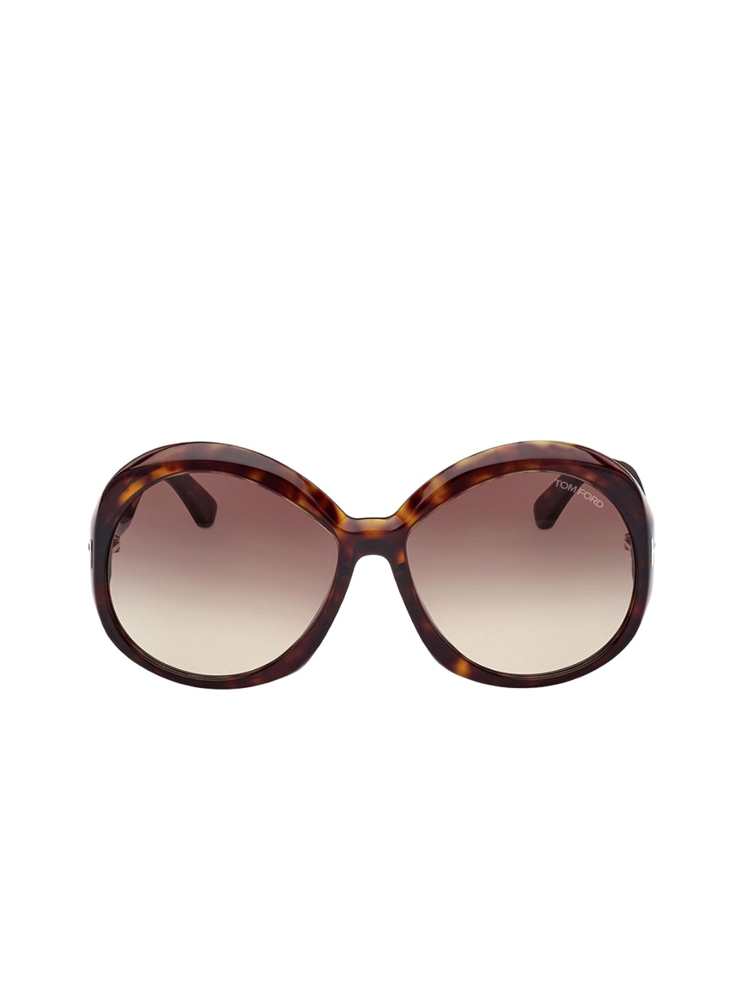 

Tom Ford Women Oversized Sunglasses with UV Protected Lens FT1010 62 52B, Brown