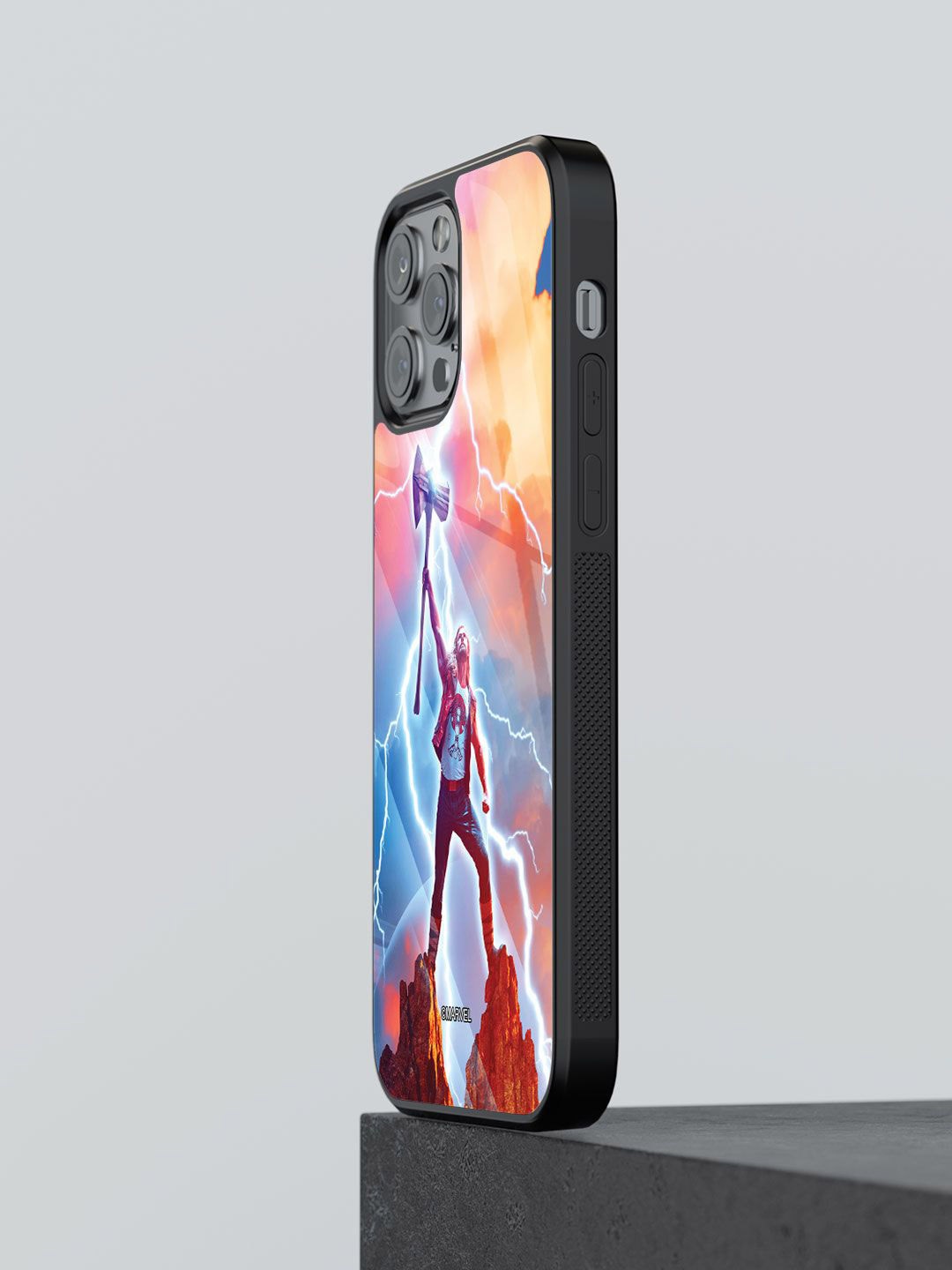 

macmerise Superhero Printed iPhone 12 Pro Back Case Mobile Accessories, Red