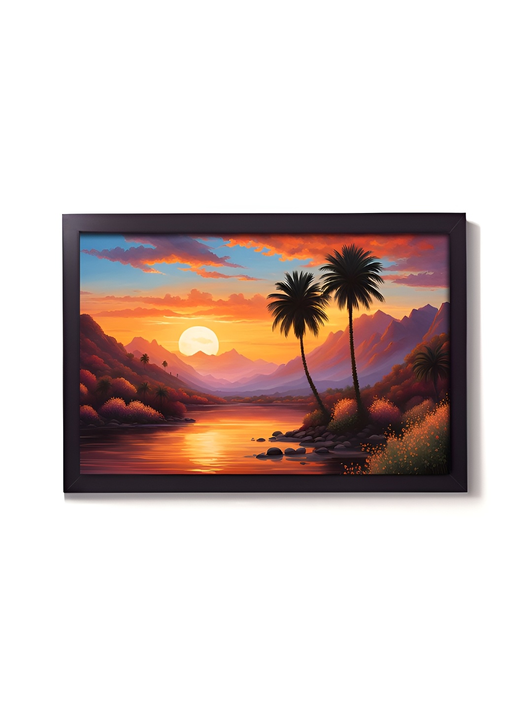 

RANDOM Orange & Blue Printed Wall Art