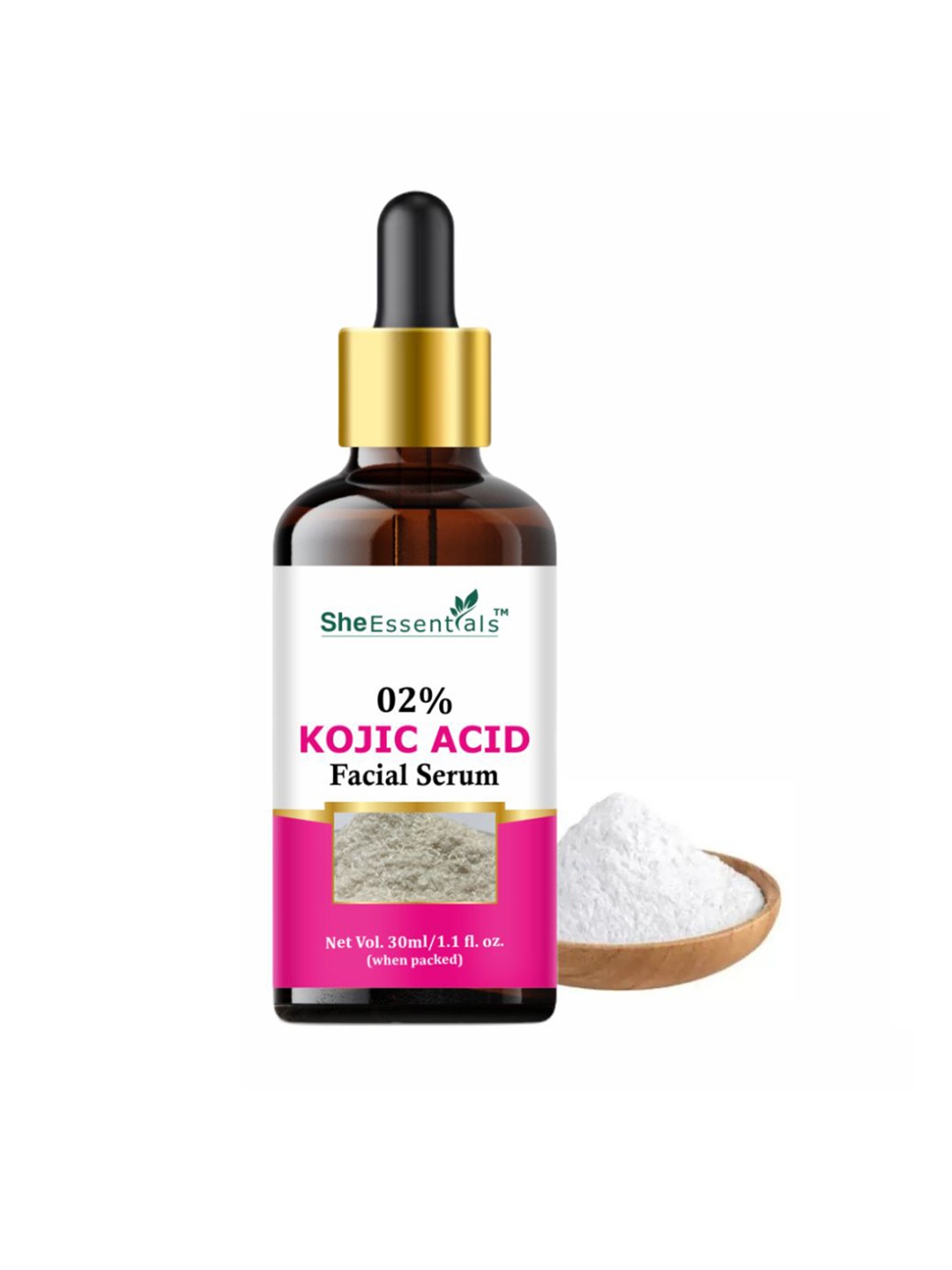 

She Essentials Kojic Acid Face Serum For Dark Spots - 30ml, Transparent
