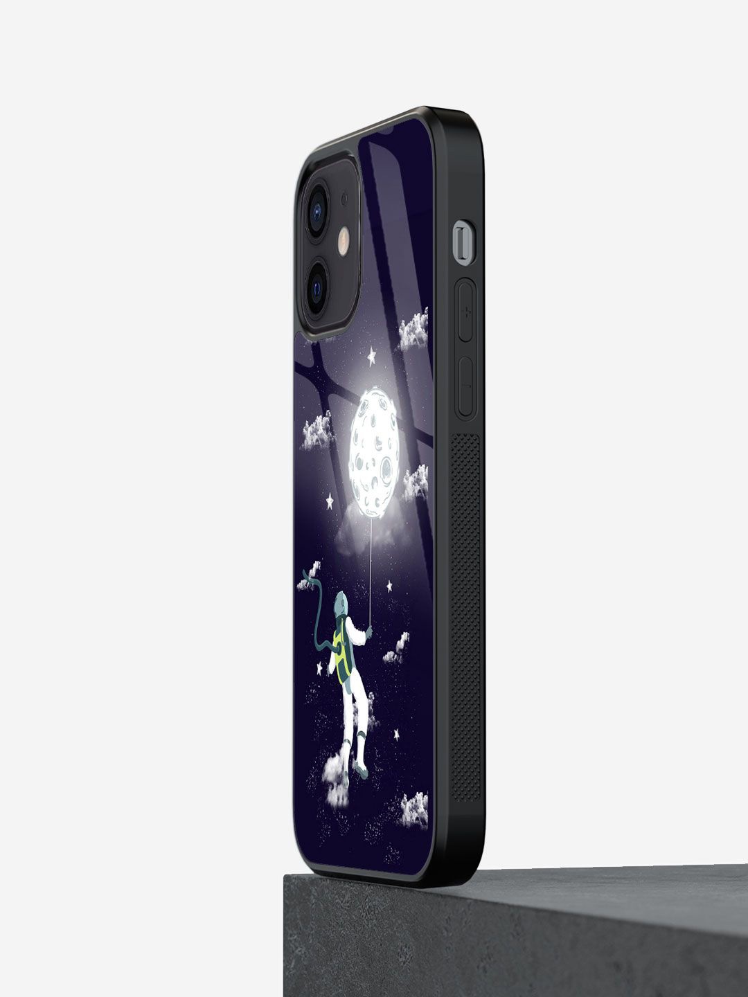 

macmerise Quirky Printed iPhone 12 Back Case Mobile Accessories, Navy blue