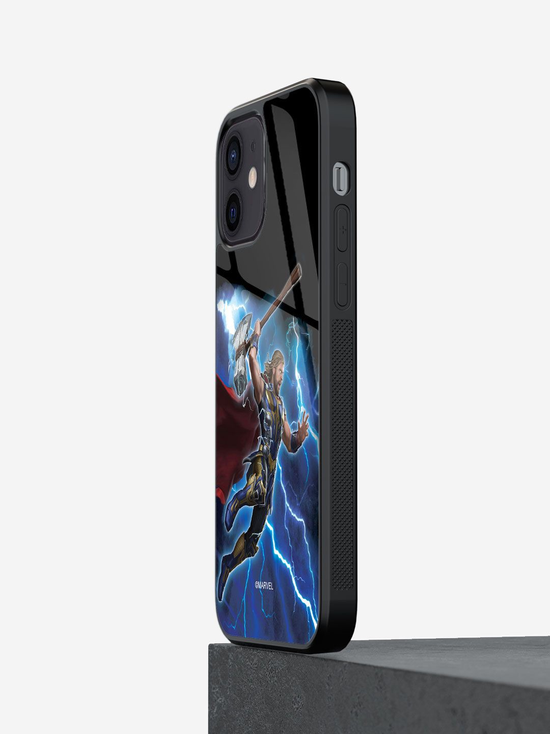 

macmerise Superhero Printed iPhone 12 Mini Back Case Mobile Accessories, Blue