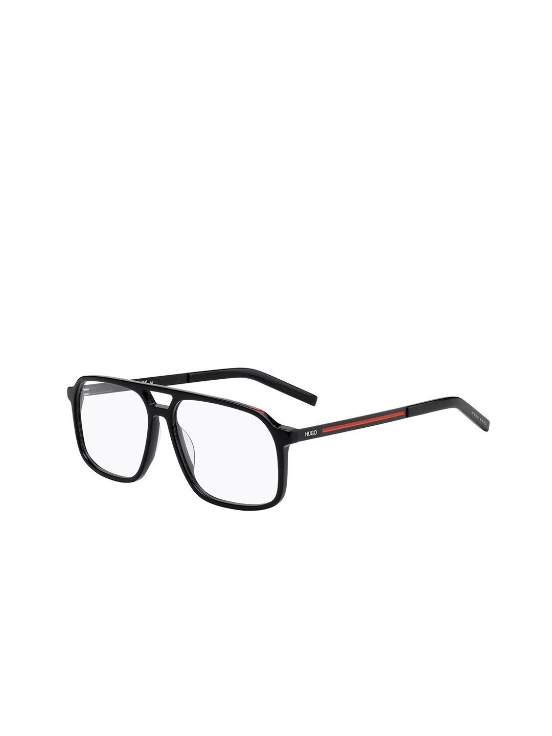 

HUGO Men Full Rim Aviator Frames, Black