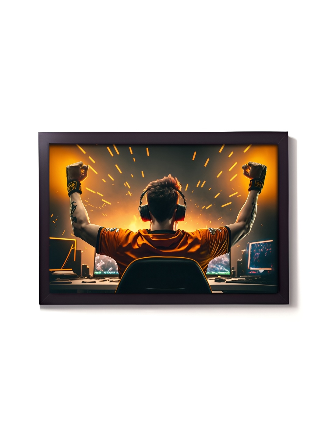 

RANDOM Black & Orange Other Wall Art