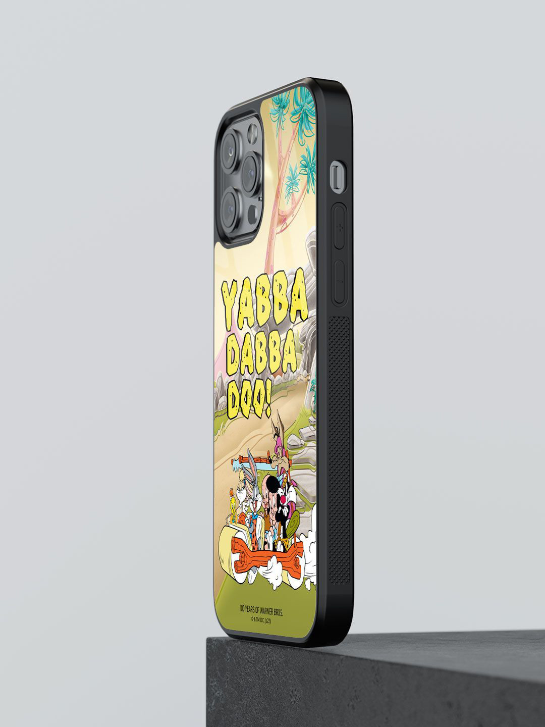 

macmerise Cartoon Characters Printed iPhone 12 Pro Max Back Case Mobile Accessories, Yellow
