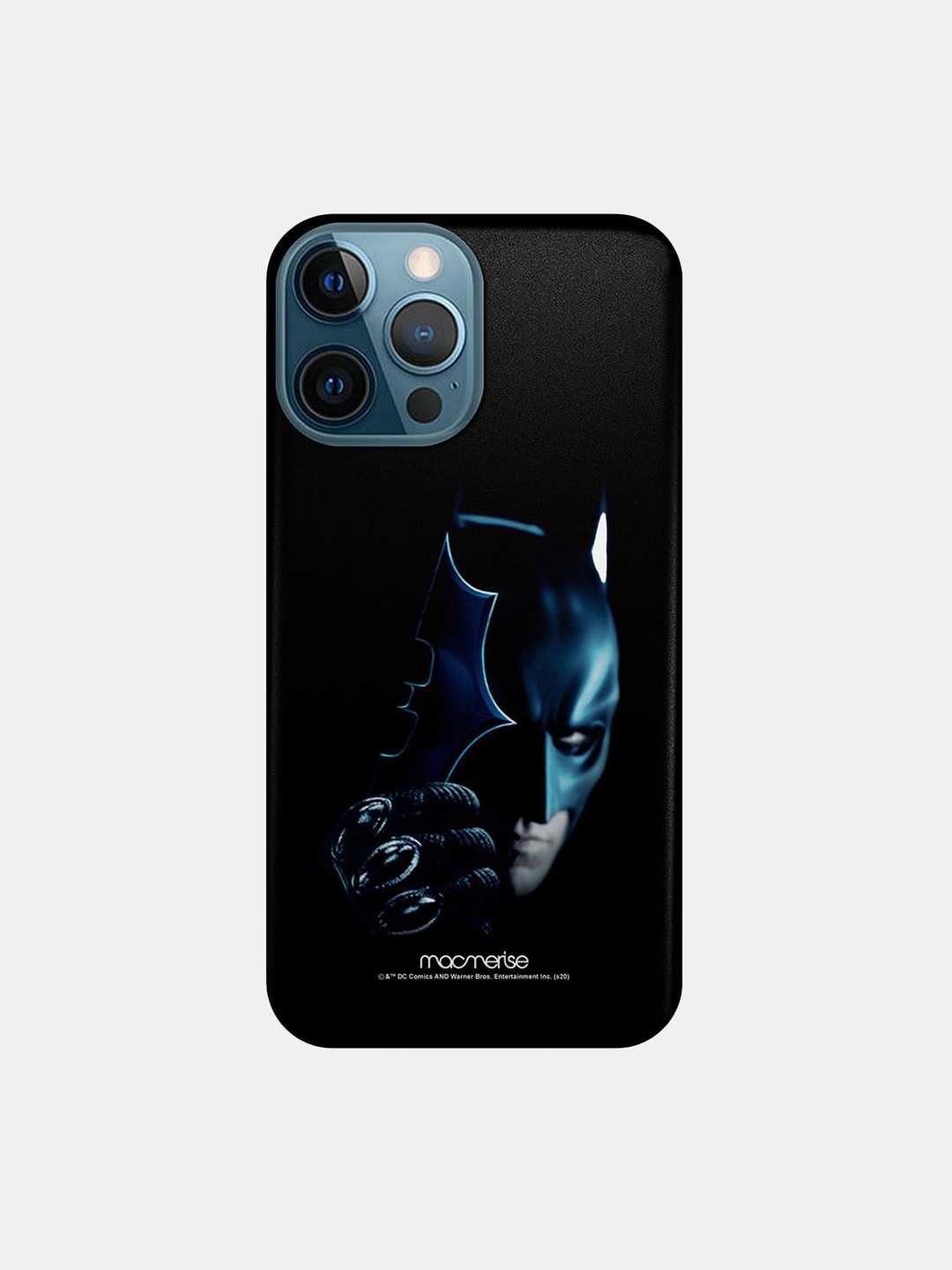 

macmerise Superhero Printed iPhone 12 Pro Max Back Case Mobile Accessories, Black