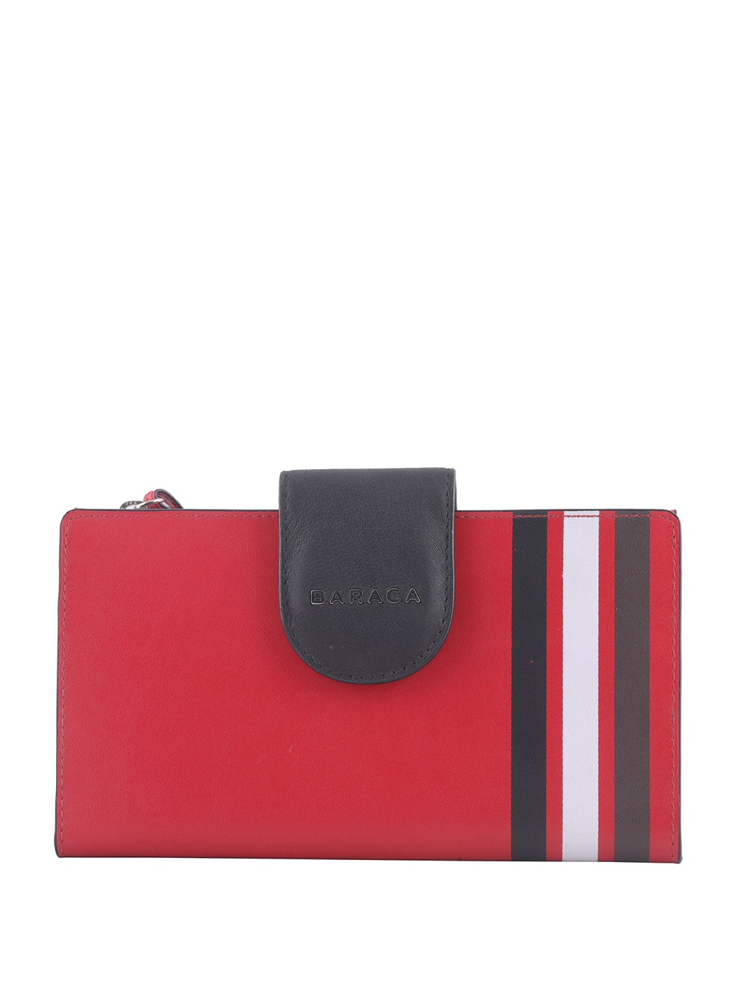 

Baraca TIFFANY Colourblocked Leather Two Fold Wallet, Red