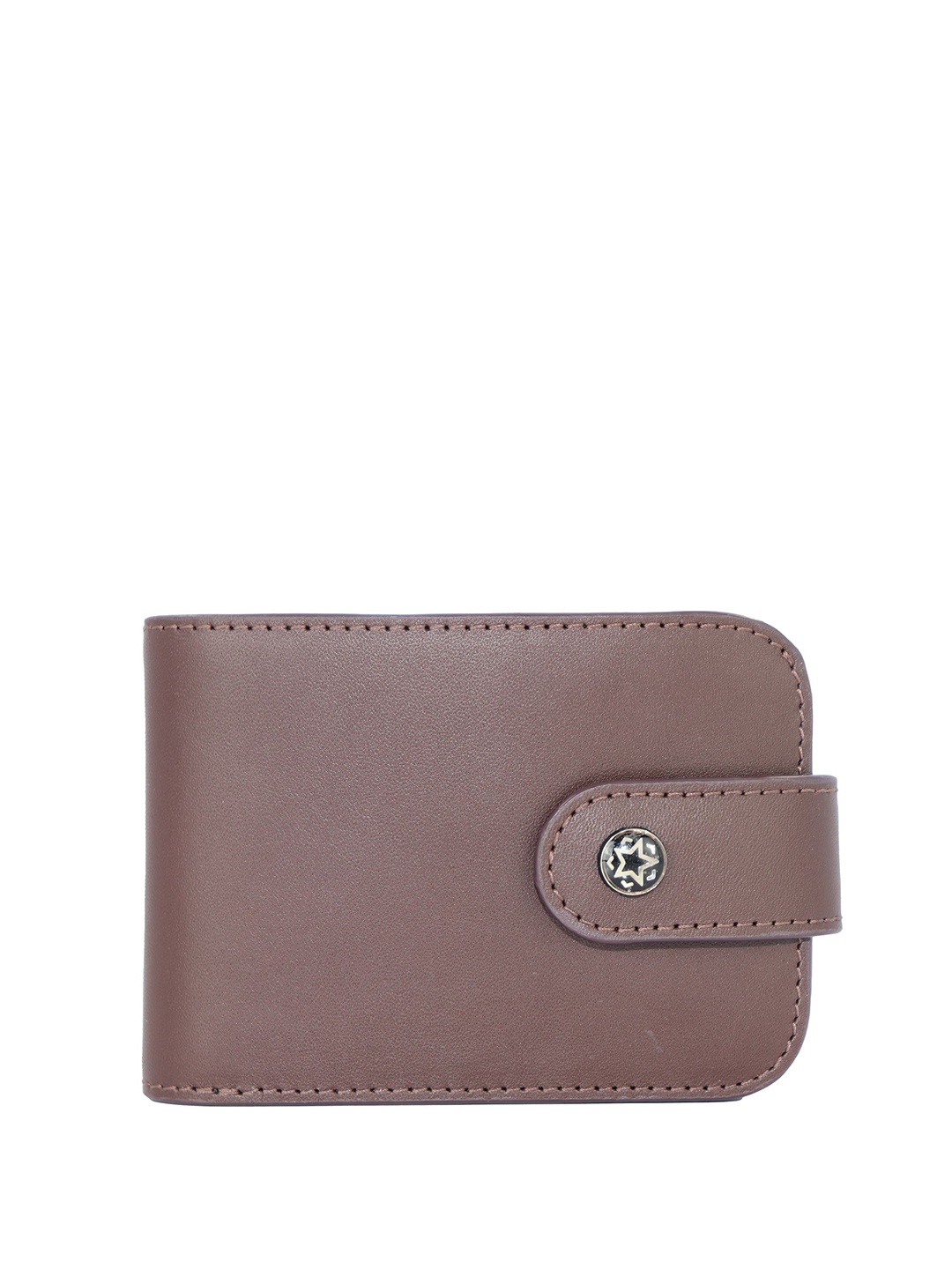 

Baraca Men Leather Two Fold Wallet, Coffee brown