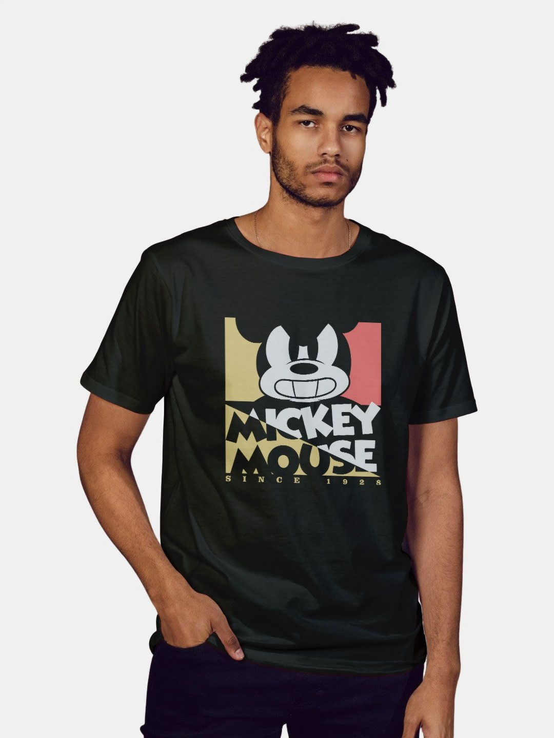

macmerise Men Typography Printed Raw Edge T-shirt, Black