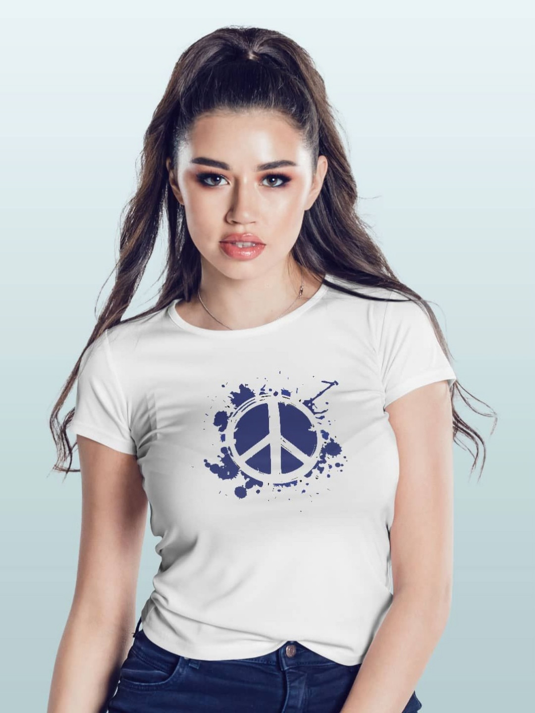 

macmerise Women Printed Applique T-shirt, White