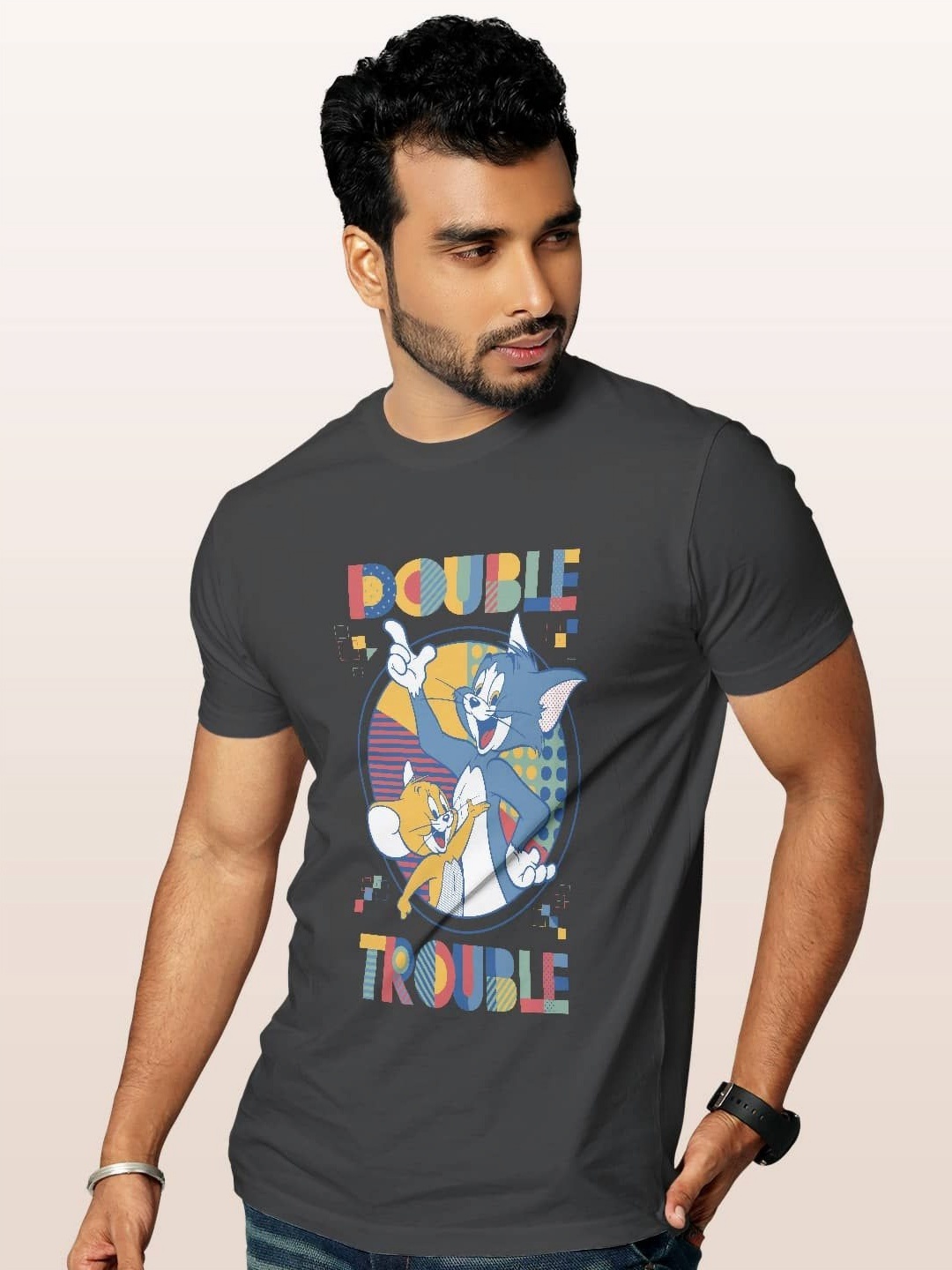 

macmerise Men Sports Printed T-shirt, Grey