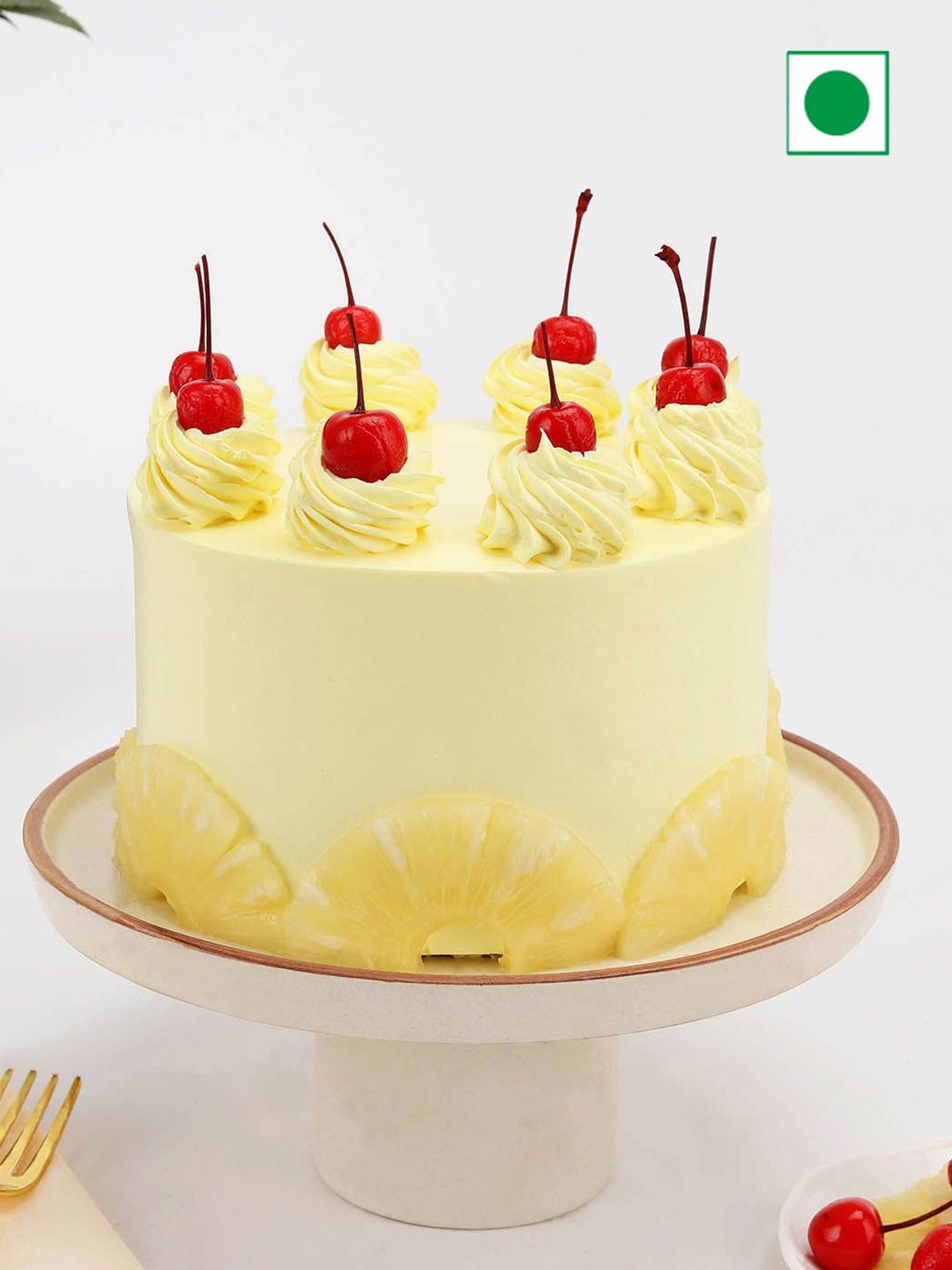 

IGP Pineapple Flavor Round Cake- 600gms, Yellow