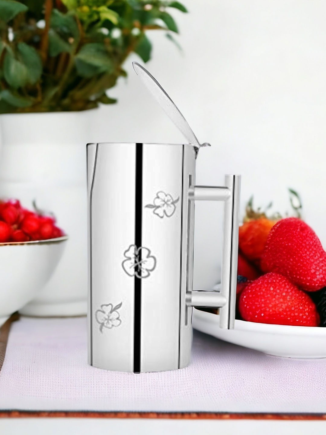 

FNS Stainless Steel Dishwasher Safe Water Jug 15 L, Silver