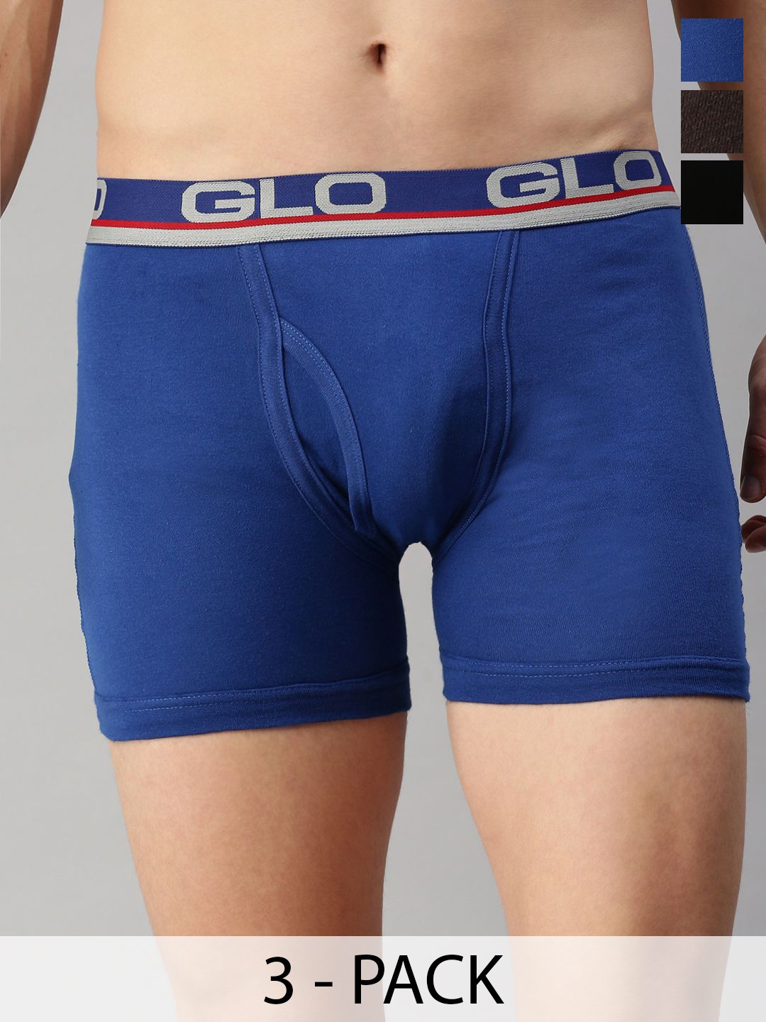 

Lux Cozi Pack Of 3 Pure Cotton Trunks COZI_GLO_INTLCK_ASST1_3PC, Assorted