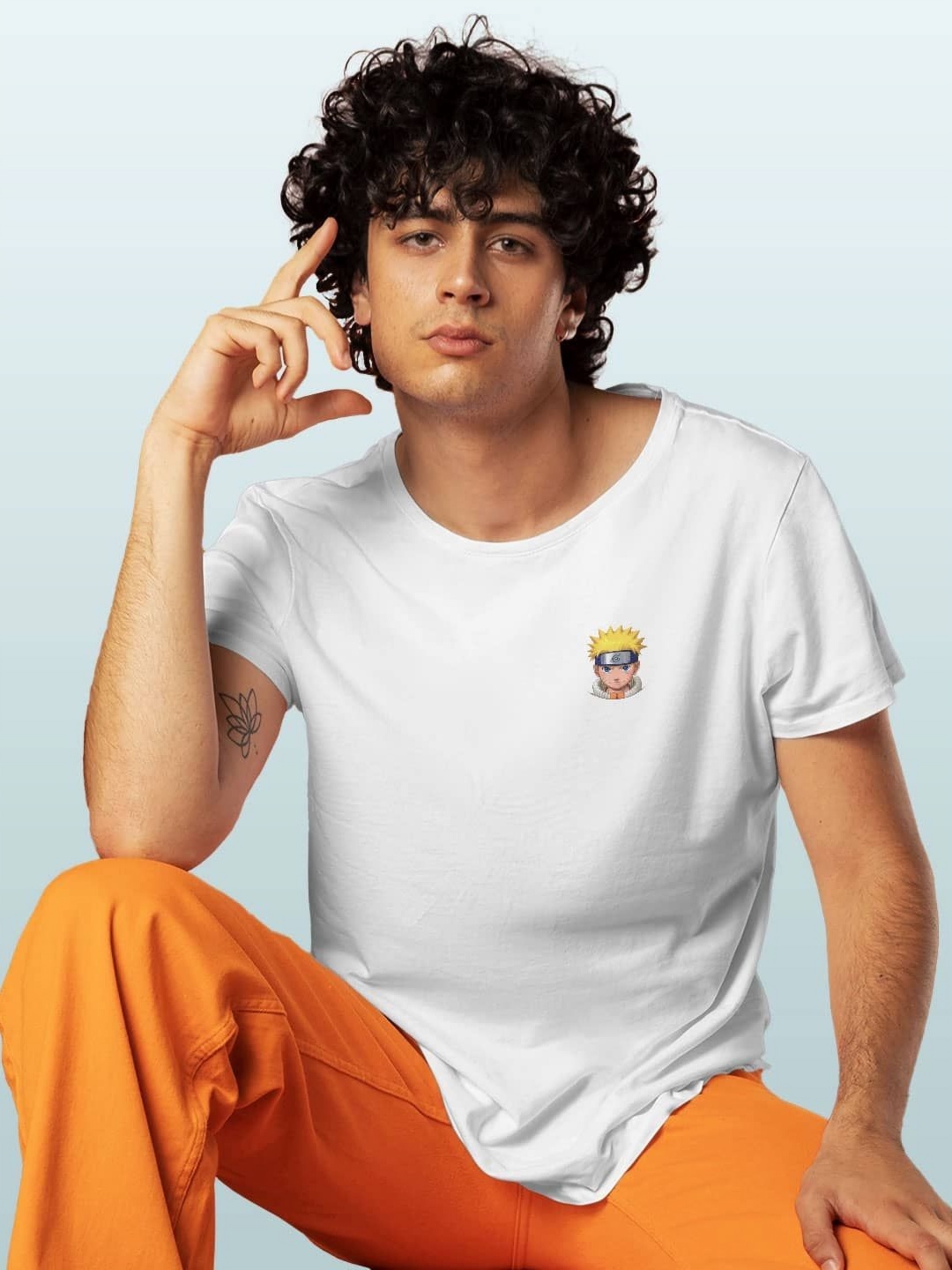 

macmerise Men Printed Pockets T-shirt, White
