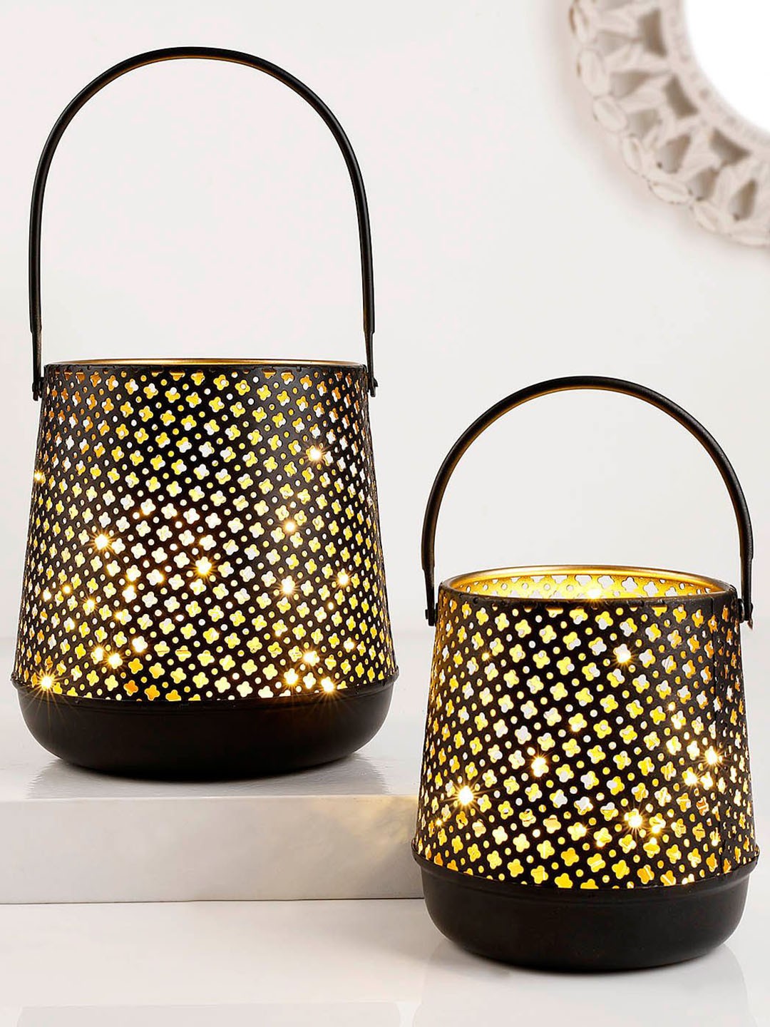 

IGP 2-Pcs Black Metal Table Lamps