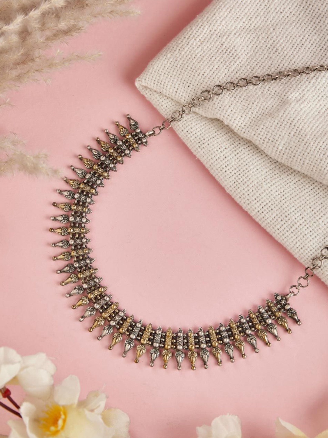 

Fabindia Silver-Plated Necklace