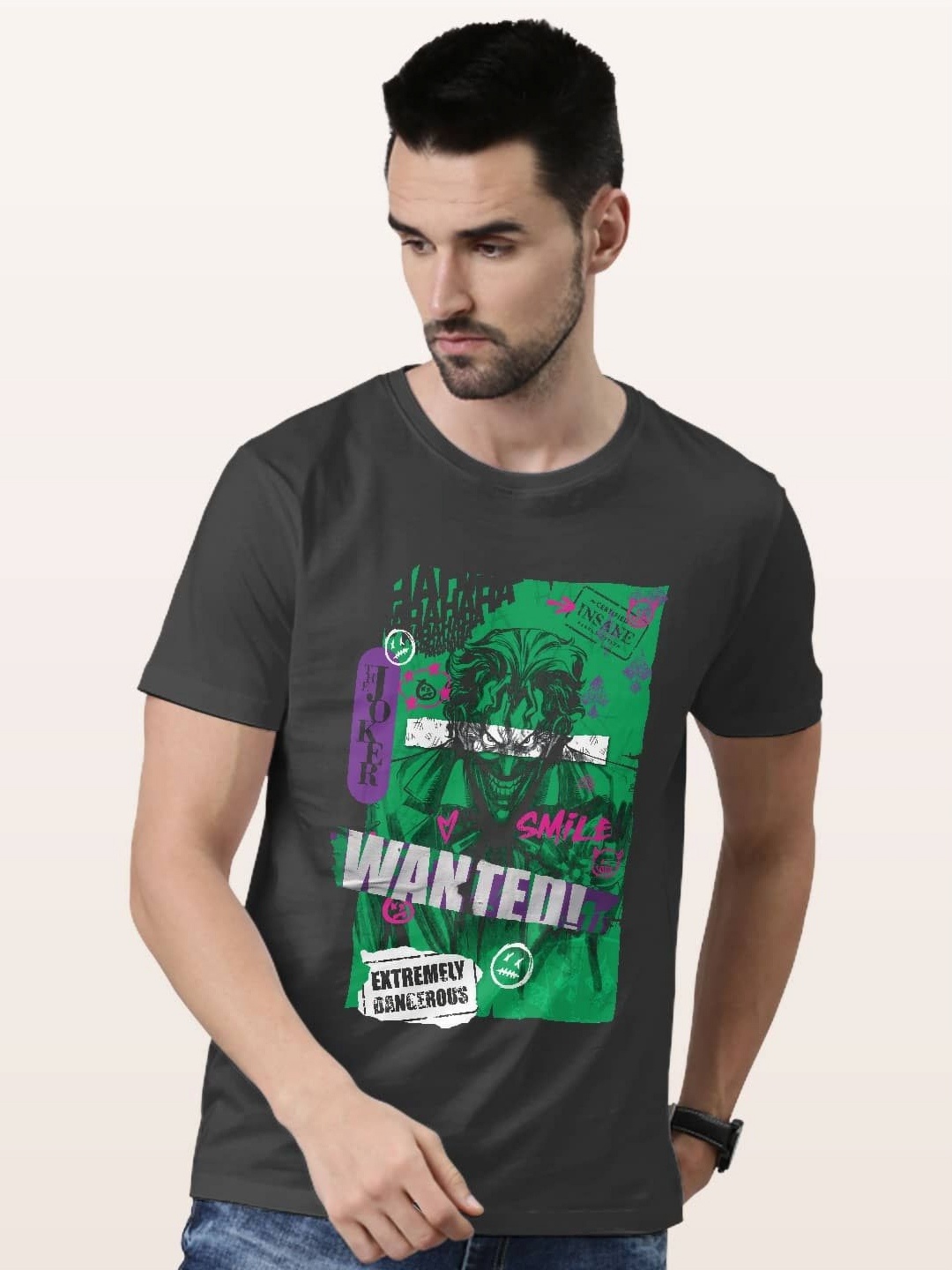 

macmerise Men Printed T-shirt, Grey