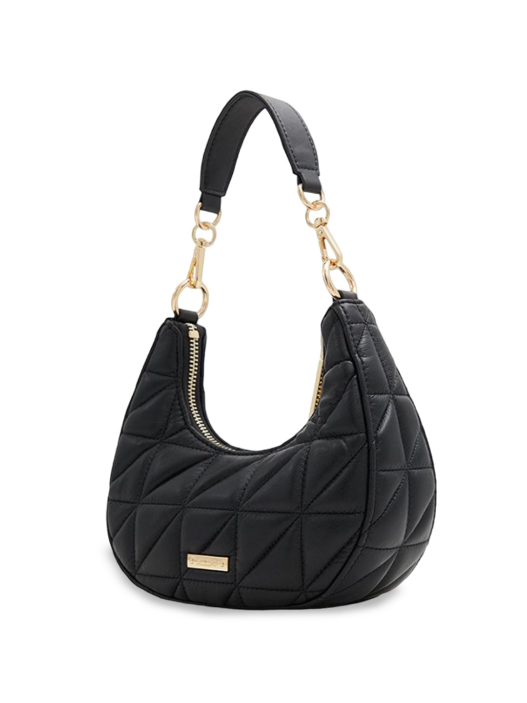 

ALDO Structured Handheld Bag with Quilted, Black