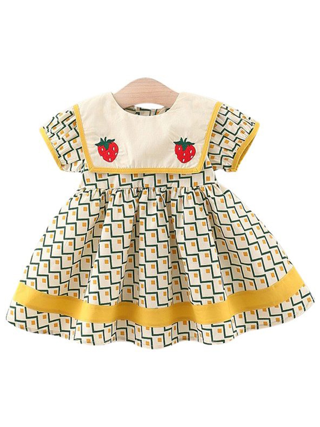 

StyleCast x Revolte Girls Printed A-Line Dress, Yellow