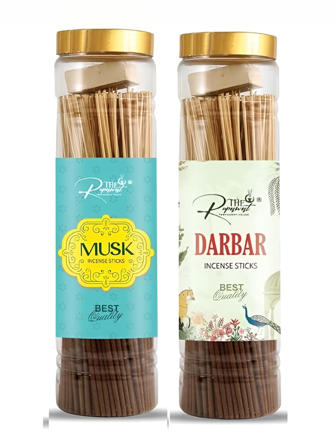 

THE RUPAWAT Perfumery House Brown 2 Pieces Wooden Incense Sticks 200 gm Each