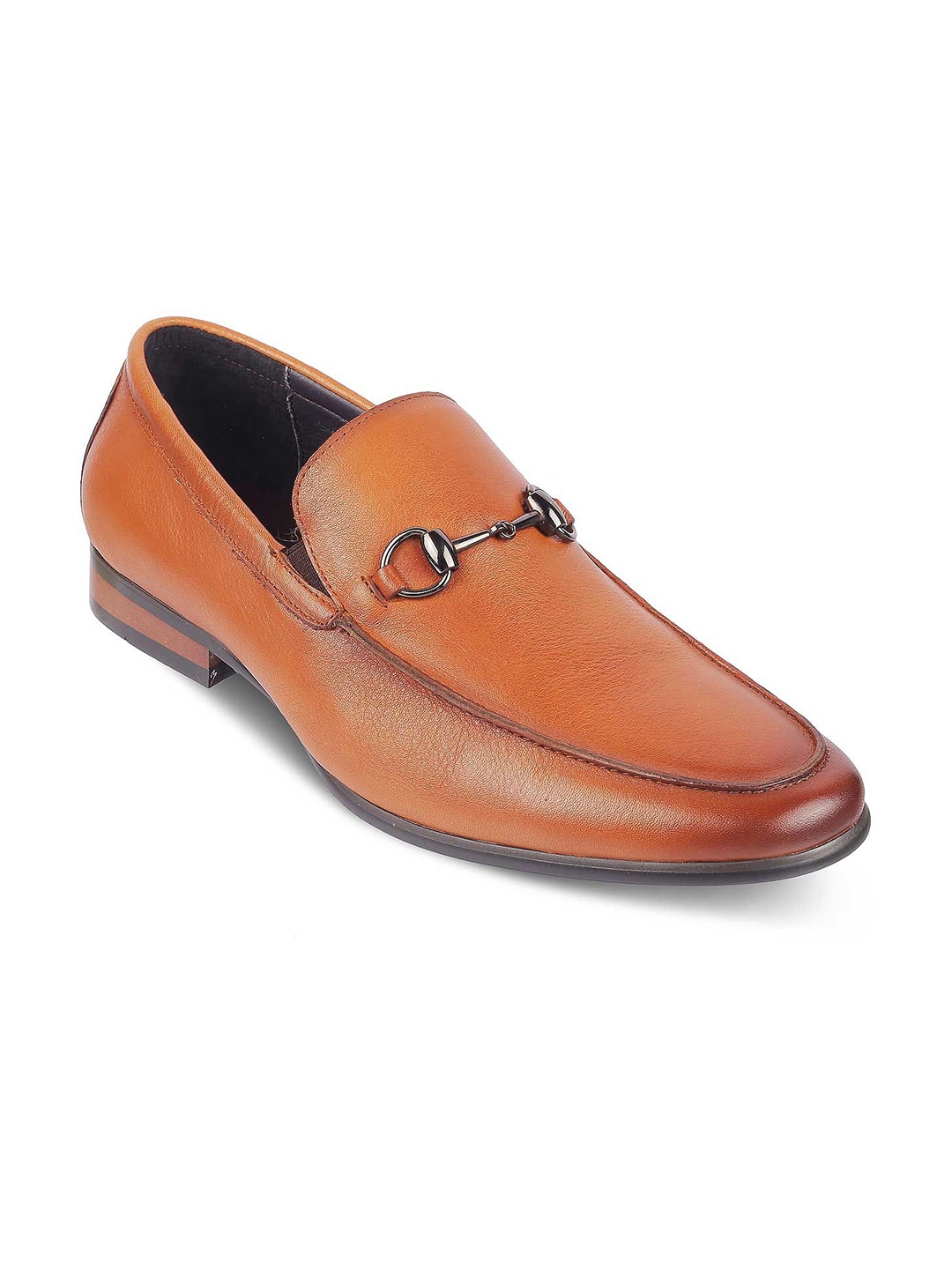 

Tresmode Men Leather Formal Loafers, Brown