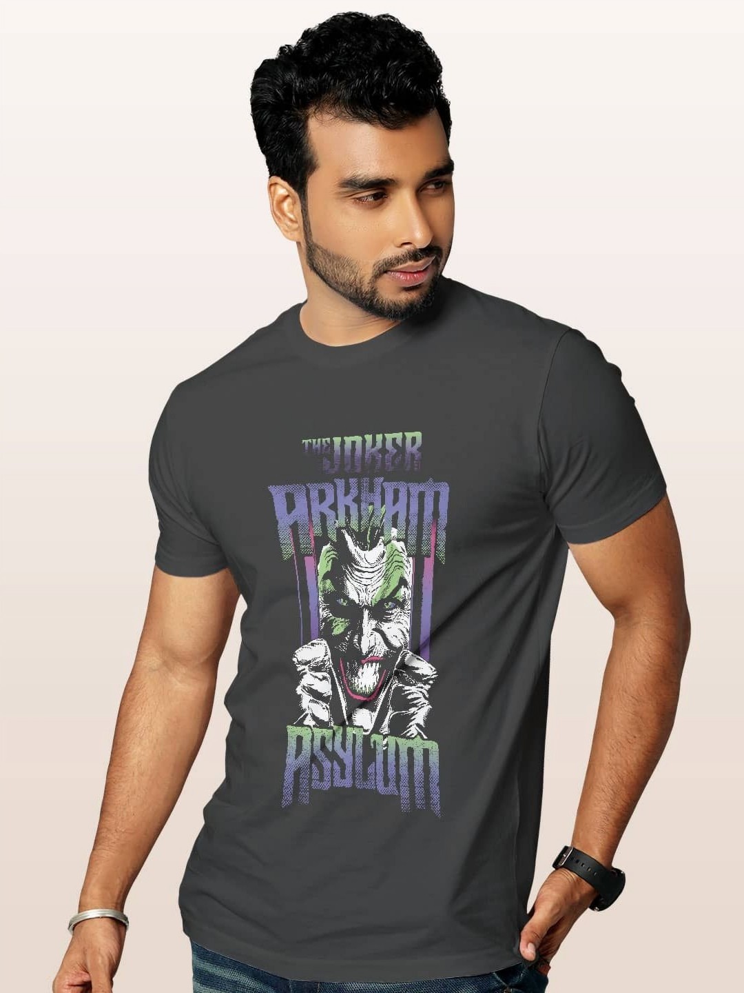 

macmerise Men Printed T-shirt, Grey