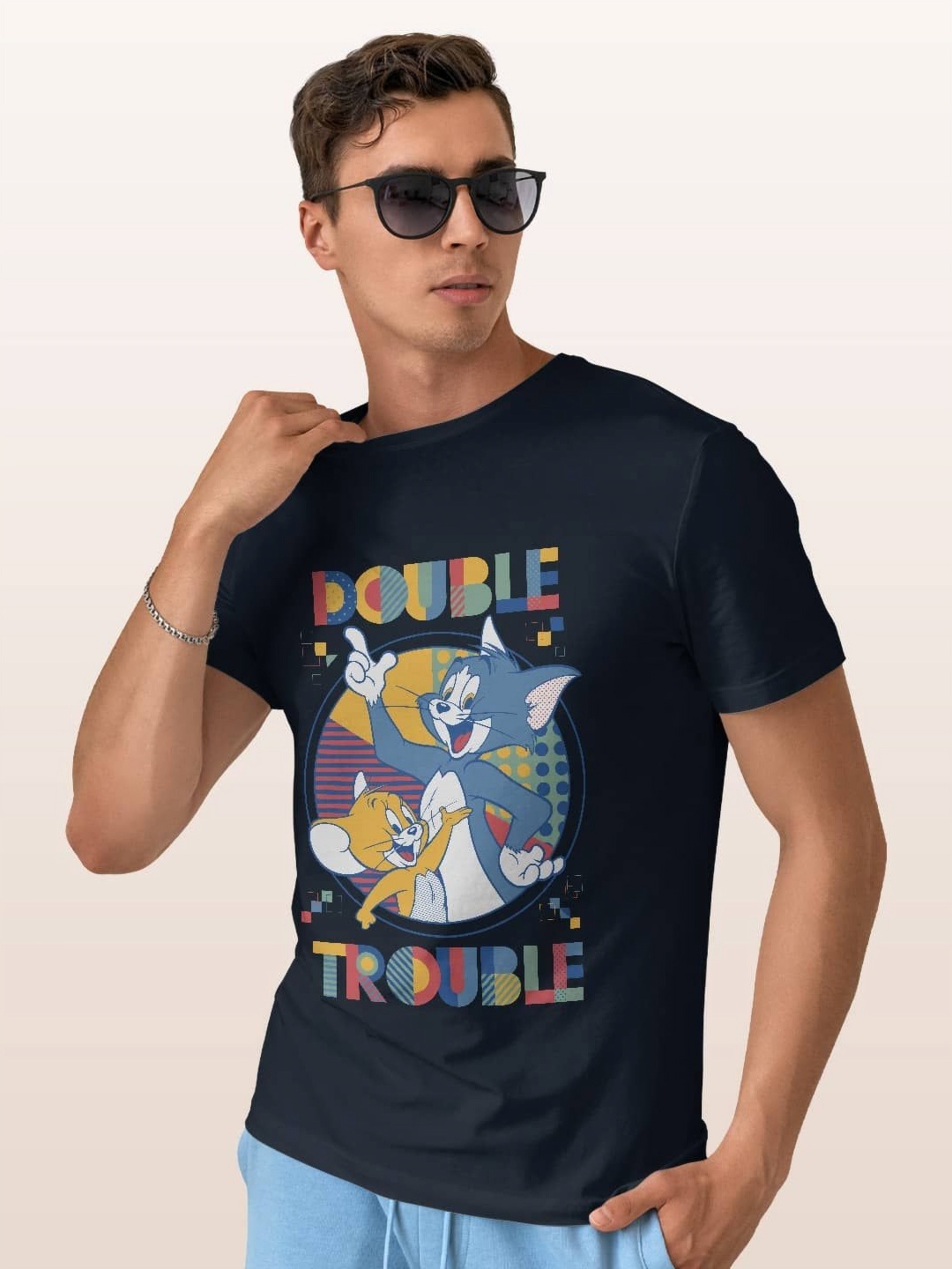 

macmerise Men Sports Printed T-shirt, Blue